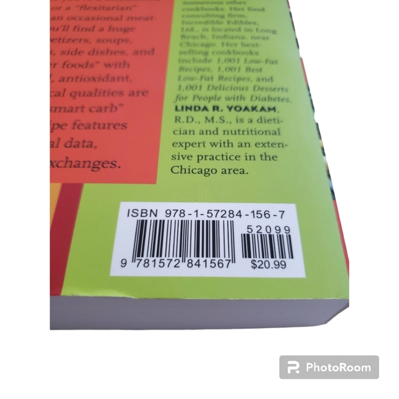 1,001 Low-Fat Vegetarian Recipes Paperback Book - Picture 3 of 6